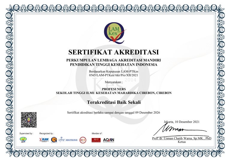 Sertifikat Akreditasi Program Studi Ners